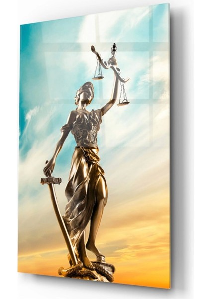 - Themis Heykeli Cam Tablo fiyatları