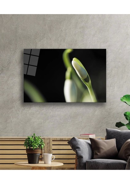 - Yeşil Beyaz Çiçek Cam Tablo Green fiyatları