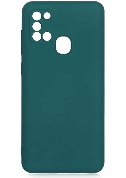 Samsung Galaxy A21S Kılıf Mara Laaakan Kapak-Koyu YEŞIL-8682314126465-TCHS55539