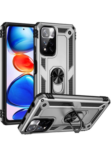 Xiaomi Redmi Infinix Note 11 Pro Plus 5g Kılıf Zore Vega KAPAK-GRI-8680436183533-TCHS63605