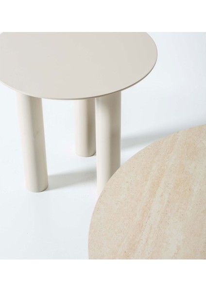 Shadow Orta Sehpa Seti - Krem fiyatları