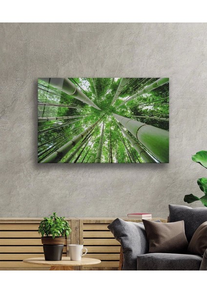 - Aşağıdan Yukarı Orman Yeşil Cam Tablo fiyatları