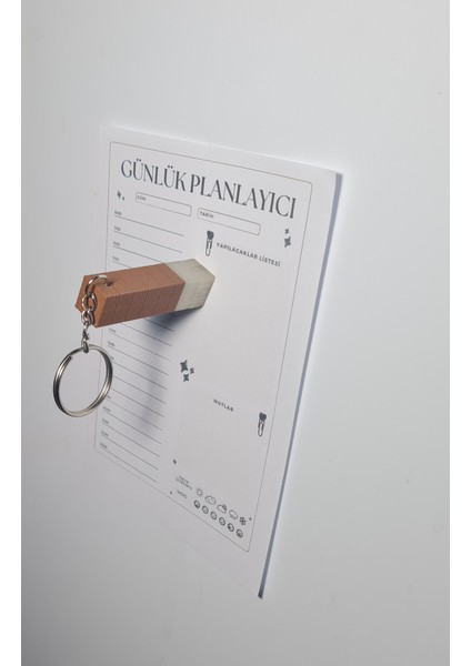 Karanlıkta Parlayan Mıknatıslı El Feneri Temalı Anahtarlık & Buzdolabı Magneti