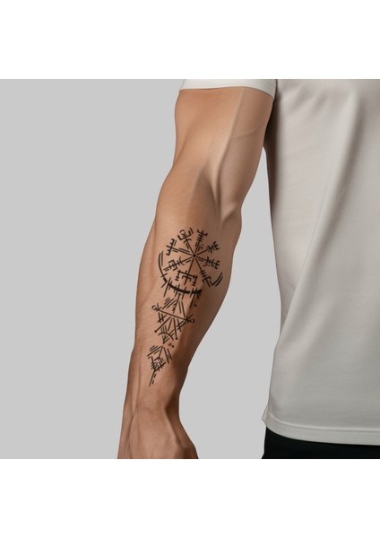 Viking Pusulası Dövme Şablonu (SPREYSİZ) fiyatları