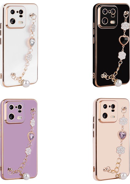 Xiaomi Mi 13 Pro Kılıf El Tutamaçlı Kamera Korumalı Zore Taka Silikon KAPAK-PEMBE-8680436717141-TCHS fiyatları