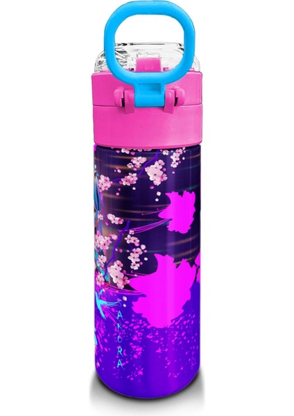 Kidsmor Pembe Anime Kedi Desenli Pipetli ve Direkt Içim Çelik Termos 500 ml 31954 modelleri