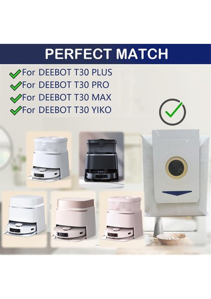 T30/T30 PRO/MAX/PLUS/YIKO/T30PRO/T30MAX/T30PLUS/T30YIKO Elektrikli Süpürge Yedek Parçaları Için Toz Torbaları (Yurt Dışından) fiyatları