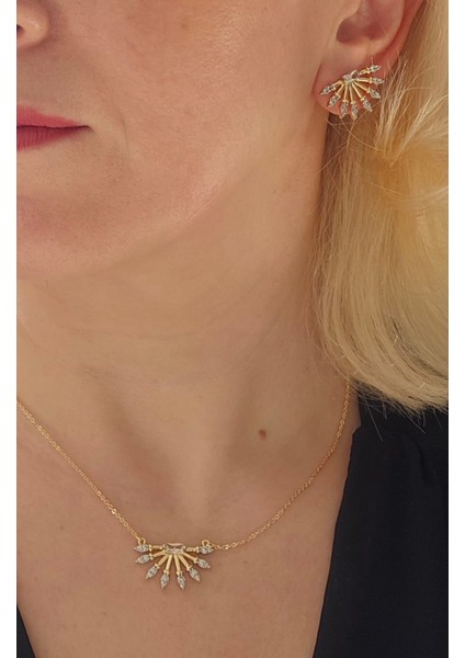 Gold Zirkon Taş Kolye fiyatları