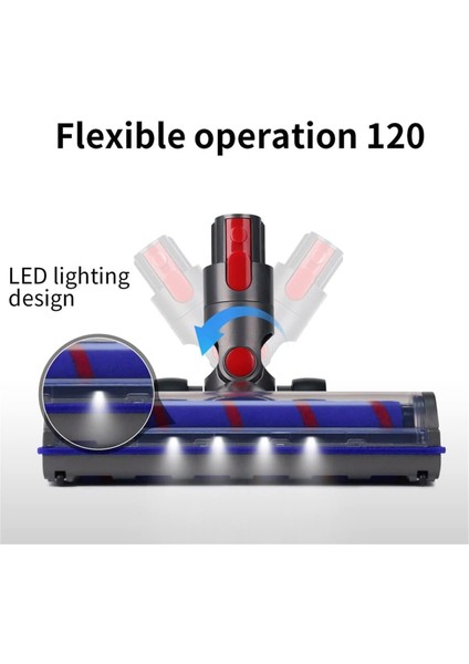 V8 V10 V11 V15, Vakum Parçaları, Hızlı Çıkarma ve LED Işıklı Yumuşak Silindir Için Yedek (Yurt Dışından)