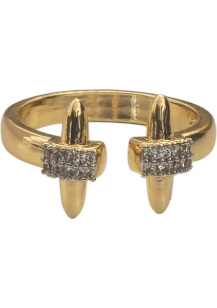 Gold Zirkon Taş Yüzük