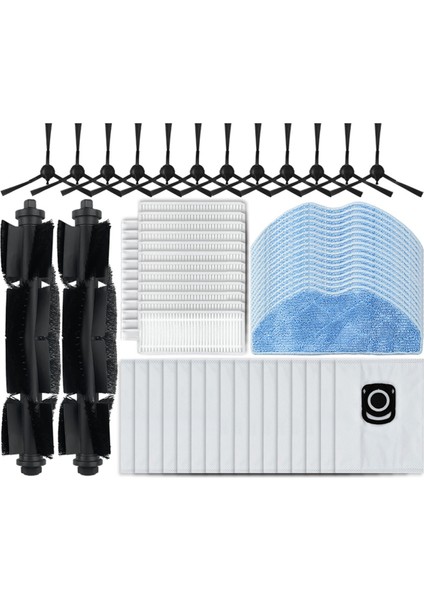 X-Plorer Serie 75 S+ / RG8597WH Silindir Yan Fırça Hepa Filtre Paspas Bezleri Robot Süpürge Parçası (Yurt Dışından)