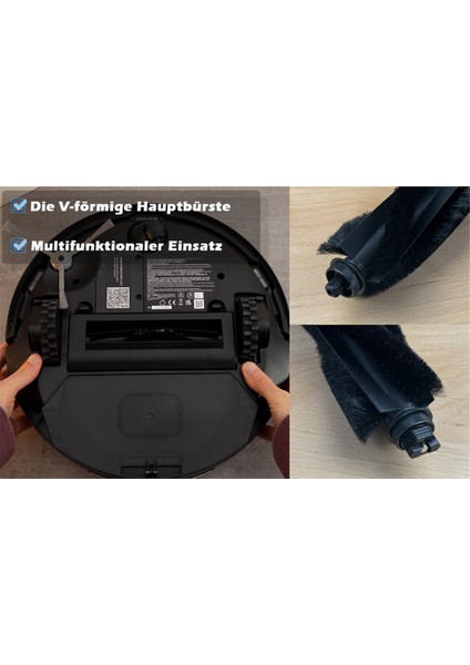 15 Adet Aksesuar Kiti Clean L50 / L50 / L60 Hibrit Robot Süpürge Ana Yan Fırça Filtreleri Toz Torbası (Yurt Dışından)