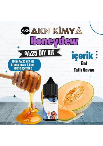Honeydew Cream Yoğun Dıy Kit Kavun Bal Gıda Aroması %25 Oranda Aroma İçerir (Hazır Değildir )