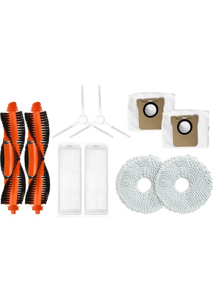 M30 Pro Robot Süpürge Parçaları Yan Fırça Ana Paspas Bezi Toz Torbası Hepa Filtre (Yurt Dışından)