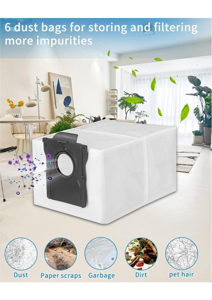 L10S Pro Ultra Heat Robot Süpürge Ana Yan Fırça Hepa Filtre Paspas Bezi Toz Torbaları Yedek Parçaları (Yurt Dışından) modelleri