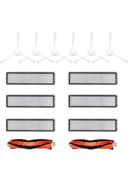 D9, D9 Max, L10 Pro Aksesuarları Robot Süpürge Filtresi, Yan Fırçalar, Silindir Fırçalar Yedek Parçaları (Yurt Dışından)