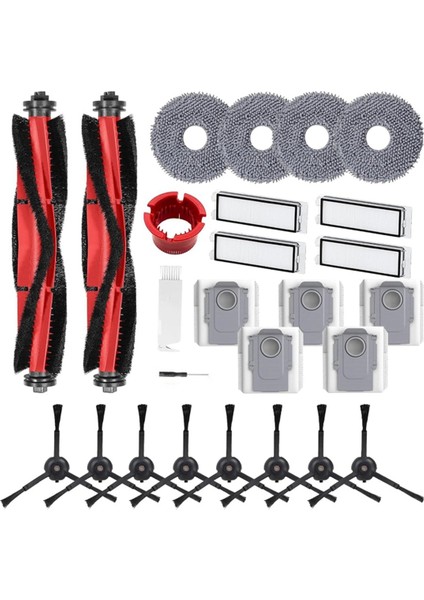 Aksesuar Kiti Için Temizlik Robotu Kiti, Ana Fırça, Paspas Pedi, Yan Fırça, Hepa Filtre Vb. Dahil. (Yurt Dışından)