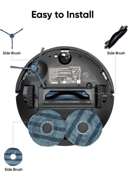 Robot Vakum Omni C20 Ana Yan Fırça Paspas Bezi Filtre Yedek Parça Aksesuarları (Yurt Dışından) indirimleri