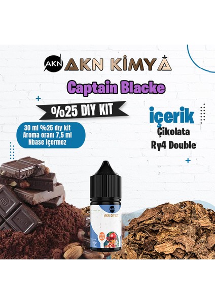 Captain Blacke Yoğun Dıy Kit Gıda Aroması %25 Oranda Aroma İçerir (Hazır Değildir )
