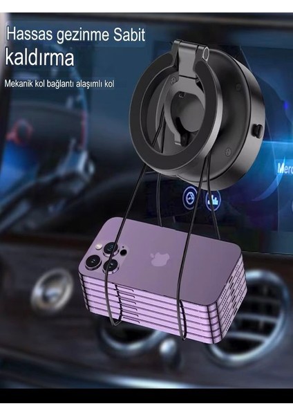 Fh-19 Oto Aksesuarları 65Kpa Otomatik Vakum Araç İçi Telefon Tutucular Katlanabilir Araba Telefon Tutacağı modelleri