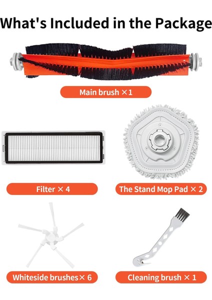 W10/W10 Pro Robot Süpürge Ana Yan Fırça Hepa Filtre Paspas Bezi Yedek Parçaları (Yurt Dışından) indirimleri