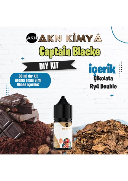 Captain Blacke Dıy Kit Gıda Aroması %20 Oranda Aroma İçerir (Hazır Değildir )