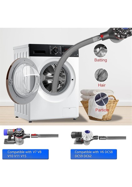 V15 V12 V11 V10 V8 Gen5 V6 DC58 DC59 Için Kurutma Makinesi Havalandırma Temizleme Kiti Lint Fırçalı Vakum (Yurt Dışından) fiyatları