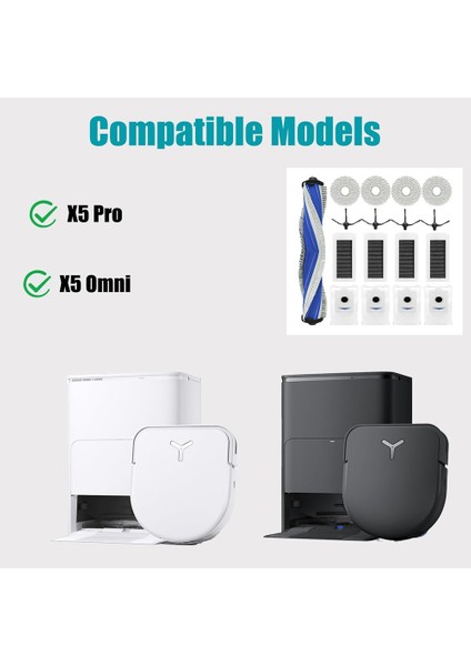 X5 Pro Için, Omni Robot Süpürge Ana Yan Fırça Hepa Filtreler Paspas Bezi Toz Torbaları Aksesuarlar (Yurt Dışından) indirimleri