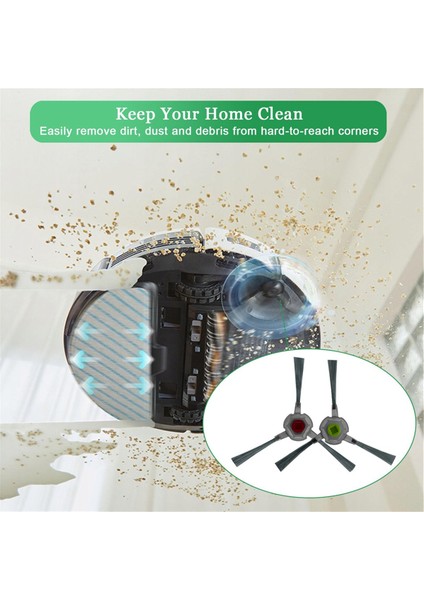 Vac 2 Pro/vac 2/vac Max/vac Hybrid/vac STATION/K781+ Elektrikli Süpürge Yedek Parçası Için Yan Fırça Aksesuarları (Yurt Dışından) modelleri
