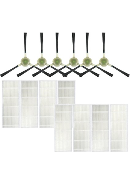 M210B M213S M210S M210 M213 Robotik Süpürge Hepa Filtre Yan Fırçaları Için 14 Adet Yedek Parça (Yurt Dışından)