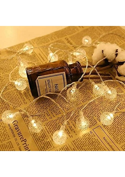 Ramazan Işıkları Crystal Warm LED Light Ball Gün Işığı Kristal Top LED Işık Top Işık 220 Volt Fişli modelleri