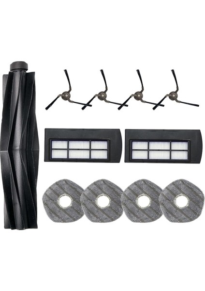 X9 Pro Robot Vakum Yedek Parçaları Ana Fırça Yan Fırçalar Hepa Filtreler Paspas Pedleri (Yurt Dışından)