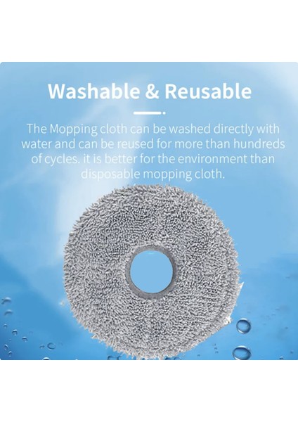 Qrevo MASTER/V20/P10S Pro Robot Süpürge Yedek Parçaları Mikrofiber Bez Için 12 Adet Mop Pedleri (Yurt Dışından) fırsatları