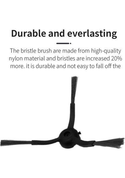 T20 Robot Süpürge Yedek Parçaları Yıkanabilir 8 Adet Vakumlu Yan Fırça (Yurt Dışından) indirimleri