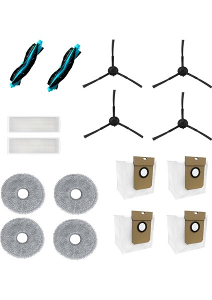 Süpürge Parçaları Için Uygundur Ana Silindir Fırça Yan Filtre Ekran Bez Temizleme Toz Torbası (Yurt Dışından)