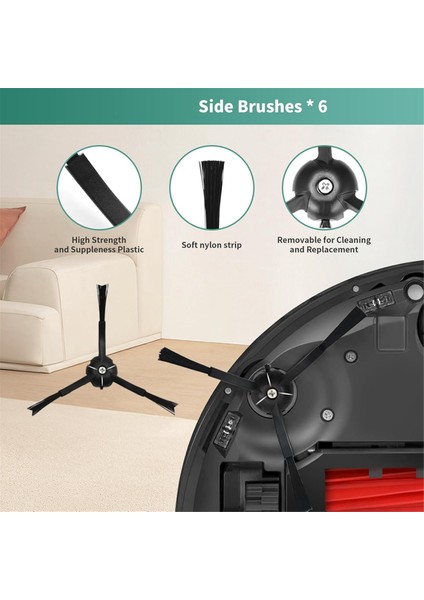 Q5 Max+ / Duoroller+ Robot Süpürge Aksesuarları Kiti Için Yedek Parçalar (Yurt Dışından) indirimleri