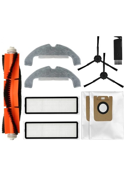 D10S Plus Silindir Yan Fırça Hepa Filtre Paspas Bezleri Bez Toz Torbası Robot Süpürge Aksesuarları Yedek Parçalar (Yurt Dışından)