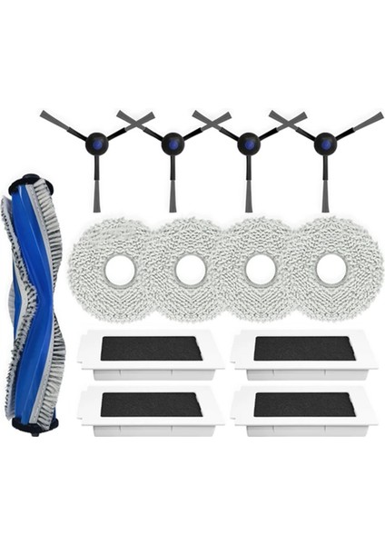 Debot T30S Combo Robot Süpürge Yedek Parçaları Ana Silindir Yan Fırça Hepa Filtre Paspas Pedi Bez Aksesuarları (Yurt Dışından)