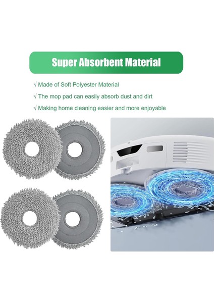 Qrevo Curv Elektrikli Süpürge Yedek Parçaları Ana Yan Fırça Hepa Filtre Paspas Bezi Toz Torbaları (Yurt Dışından) fırsatları