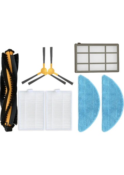 Abır X5 X6 X8 Navi N600 Robot Süpürge Parçaları Değişimi Ana Yan Fırça Hepa Filtre Paspas Seti (Yurt Dışından)