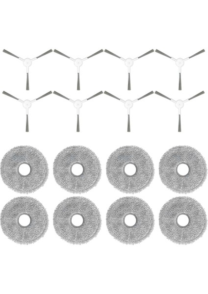 Robot Süpürge S10+ Plus B105 / S20+ Parçaları Yan Fırça Paspas Bezi Aksesuarları Için Uygundur (Yurt Dışından)