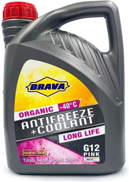 G-12 Organik Antifriz Pembe -74°c