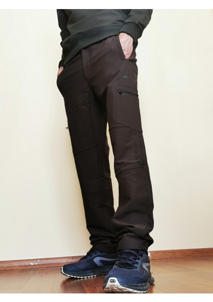 Erkek Haki Kargo Cepli Lastikli Bel Outdoor Pantolon 2036-13