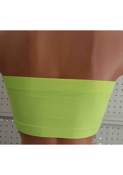 Kadın Strapless Büstiyeri 2'li Paket Beden L-Xl Renk Fuşya-Sarı modelleri