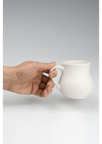 Merve Kupa - Seramik Bisküvi 8'li (Ham Ürün) indirimleri