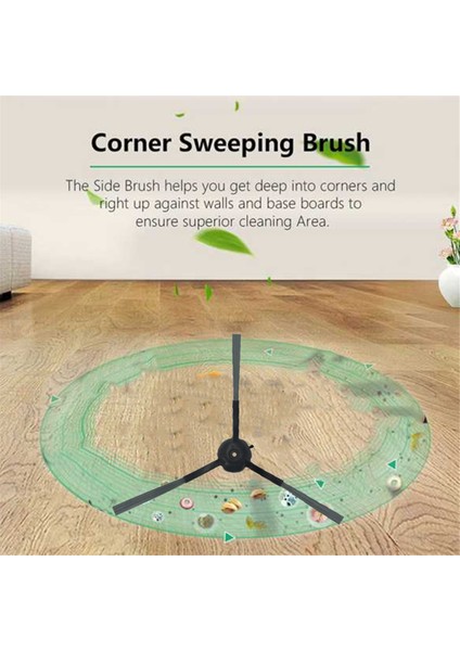 Vactidy T7 T8 Robot Süpürge Yedek Parçaları Yıkanabilir Temizleme Fırçaları Için 7 Adet Ana Yan Fırça (Yurt Dışından)