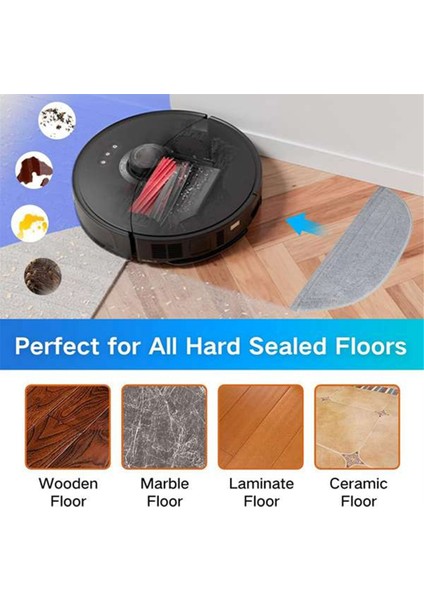 S8 Maxv Ultra G20S Robot Süpürge Aksesuarları Çift Silindir Fırça Filtre Yan Fırçalar Paspas Toz Torbaları (Yurt Dışından)