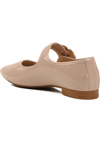 Bej Rugan Tokalı Kadın Abiye Ayakkabı fırsatları