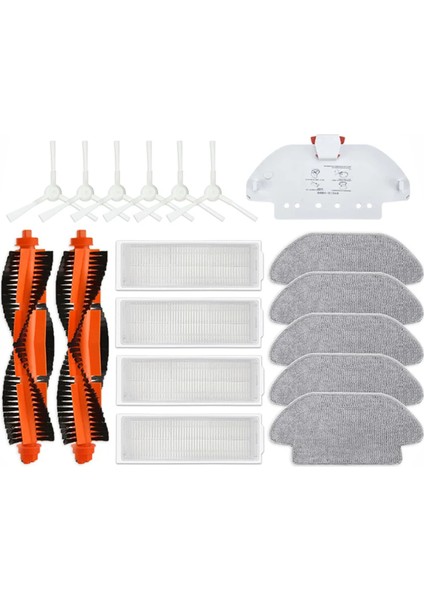 Robot Süpürge S10 S12 T12 B106GL/ Mop 2s XMSTJQR2S / 3c B106CN Aksesuarları Ana Yan Fırça Filtresi (Yurt Dışından)