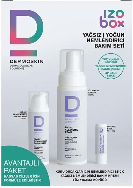 İzobox Yağsız Yoğun Nemlendirme Bakım Seti